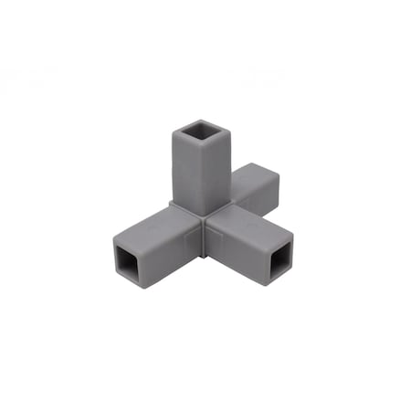 Eztube 4-Way Gray Tee Connector  Hammer Fit 200-317 GY-HF 200-317 GY-HF